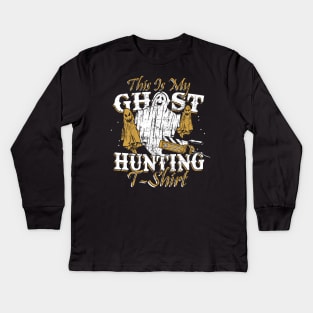 Paranormal Investigator Ghost Hunting Kids Long Sleeve T-Shirt